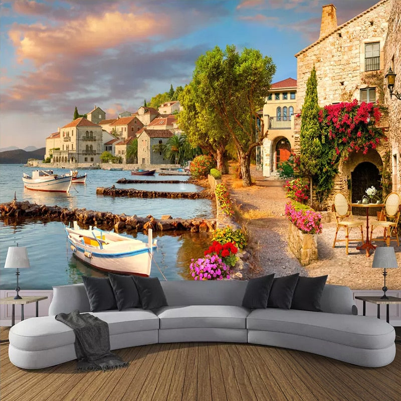 3D Wallpaper Quay in Collure SKU# WAL0215